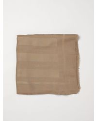 Elisabetta Franchi - Viscose Blend Scarf With Jacquard Logo - Lyst