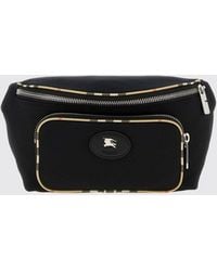 Burberry - Ekd Logo Nylon Belt Bag With Contrast Piping - Lyst