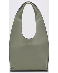 A.P.C. - Grained Cowhide Leather Shoulder Bag With Foil Logo - Lyst