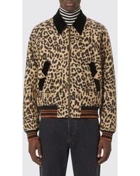 Valentino - Animal Print Wool Bomber Jacket - Lyst