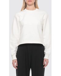 CASABLANCA - Cotton And Cashmere Blend Crewneck Sweatshirt With Tone-On-Tone Logo - Lyst