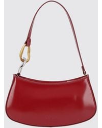 STAUD - Ollie Rounded Brushed Leather Shoulder Bag - Lyst