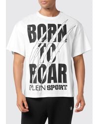 Philipp Plein - T-Shirt Round Neck Ss Scratch - Lyst