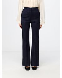 Hanita - Pinstriped Straight-Leg Trousers - Lyst