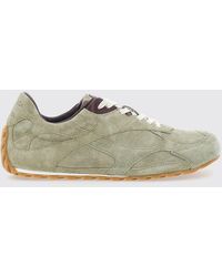 Bottega Veneta - Orbit Flash Suede Sneakers With Notched Sole - Lyst