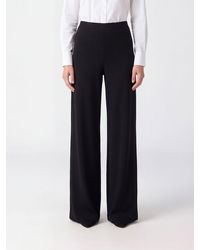 Norma Kamali - High-Waisted Elasticated Wide-Leg Jersey Trousers - Lyst