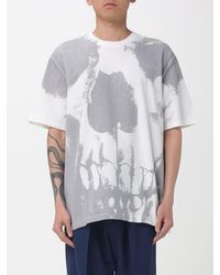 McQueen - Relaxed Cotton T-Shirt With Skull Print - Lyst