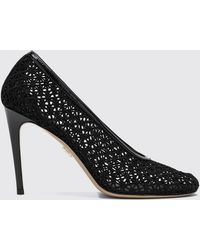 Ferragamo - Sol 95 Macramé Leather Pumps - Lyst