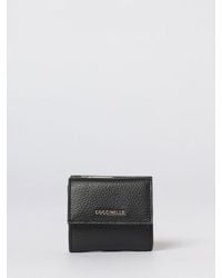 Coccinelle - Grained Leather Metallic Soft Wallet - Lyst