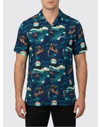 Mauna Kea - Printed Viscose Casual Shirt - Lyst
