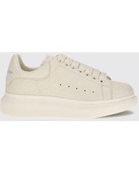 McQueen - Oversize Embossed Leather Sneakers With Signature Chunky Sole - Lyst