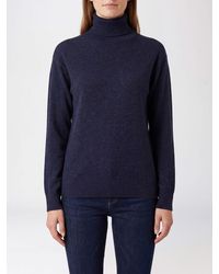 P.A.R.O.S.H. - Long-Sleeved Pure Cashmere Roll Neck Jumper P.A.R.O.S.H. With Ribbed Trims - Lyst