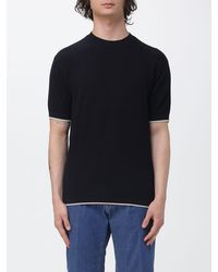 Emporio Armani - Cotton Crew Neck Knit - Lyst