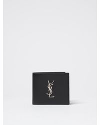 Saint Laurent - Cassandre East/West Leather Wallet - Lyst