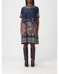 Etro - Silk Mini Dresses With Paisley Print - Lyst