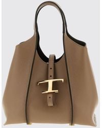 Tod's - T Timeless Mini Leather Shopping Bag - Lyst