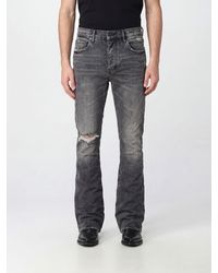 Purple - P004 Mid-Rise Flared Jeans - Lyst