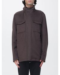 Herno - Virgin Wool And Cashmere Shirt Jacket With Detachable Hood - Lyst