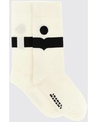Isabel Marant - Jacquard Logo Stretch Cotton Socks - Lyst
