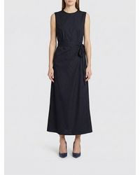 Aspesi - Cotton Poplin Wrap Dress - Lyst