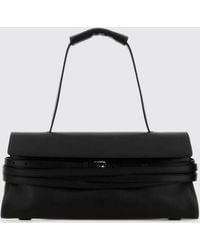 Moschino - Nappa Leather Shoulder Bag With Top Handle - Lyst