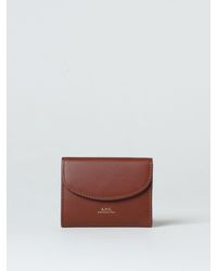 A.P.C. - Genève Leather Credit Card Holder - Lyst