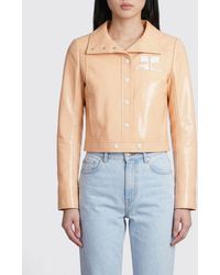 Courreges - Courr&Egrave	Ges Patent Leather Jacket - Lyst