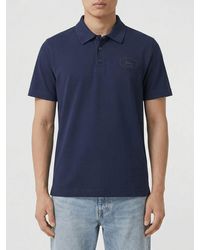 Burberry - Cotton Polo Shirt With Ekd Logo - Lyst
