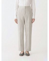 Fabiana Filippi - Wool And Cotton Blend Tailored Trousers - Lyst