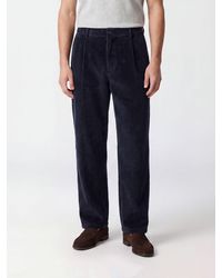 Giorgio Armani - Wide-Leg Corduroy Trousers With Flap Pockets - Lyst