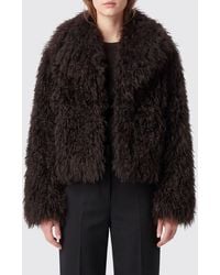 Michael Kors - Abrigo Corto Estilo Shearling De Pelo Sintético Con Corte Relajado - Lyst