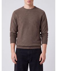 Giorgio Armani - Pure Virgin Wool Long-Sleeved Crewneck Jumper - Lyst