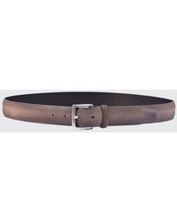 Orciani - Suede Calfskin Belt - Lyst