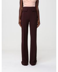 Elisabetta Franchi - Crêpe Straight Trousers - Lyst