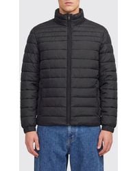 BOSS - Quilted Recycled Technical Fabric Short Puffer Jacket With High Neck - Lyst