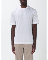 ZEGNA - Cotton And Silk T-Shirt - Lyst