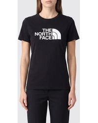 The North Face - Slim Fit Cotton T-Shirt With Contrast Logo - Lyst