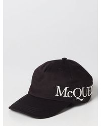Alexander McQueen - Hat In Cotton With Embroidered Logo - Lyst