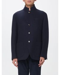 Brunello Cucinelli - Water-Repellent Cashmere Short Single-Breasted Coat With High Collar - Lyst