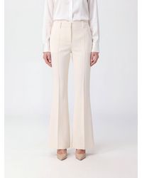 Alberto Biani - Mid-Rise Flared Crêpe Trousers With Concealed Closure - Lyst