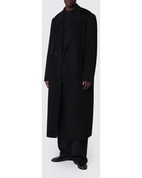 Séfr - Relaxed Fit Double-Breasted Long Coat - Lyst
