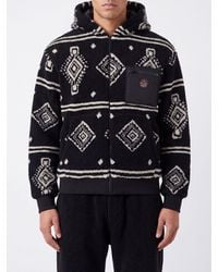 Mauna Kea - Jacquard Fleece Hooded Zip-Up Jacket - Lyst