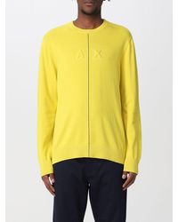 Felpe e Maglieria Armani Exchange | Maglione con piping a contrasto Blu  Elettrico Uomo - MCHIP