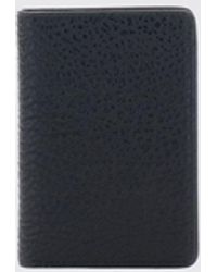 Maison Margiela - Bifold Grained Leather Card Holder With Four Stitches - Lyst