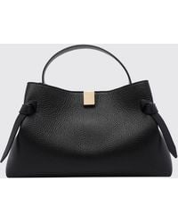Yuzefi - Gyoza Grained Calfskin Leather Handbag With Shoulder Strap - Lyst