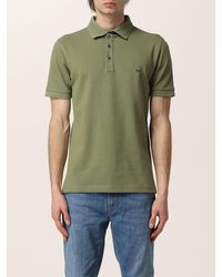 Fay - Stretch Cotton Polo Shirt With Logo - Lyst