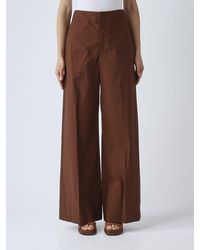 Twinset - Stretch Cotton Palazzo Trousers - Lyst