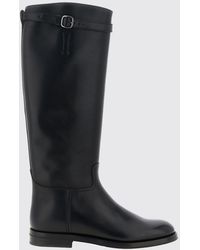Church's - Michelle Knee-High Calfskin Leather Boots With Side Buckle - Lyst