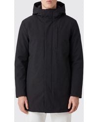DUNO - Knee-Length Viscose Blend Parka With Padded Hood - Lyst