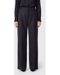 Jil Sander - Pinstriped Wide-Leg Wool Tailored Trousers - Lyst